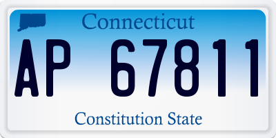 CT license plate AP67811