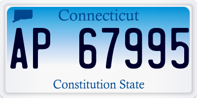 CT license plate AP67995