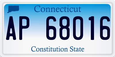 CT license plate AP68016