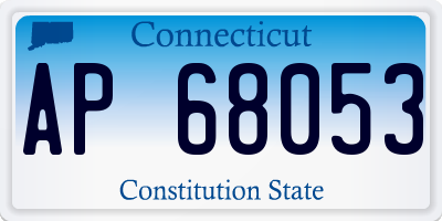 CT license plate AP68053