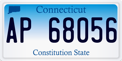 CT license plate AP68056