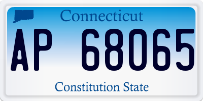 CT license plate AP68065