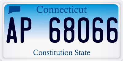 CT license plate AP68066