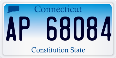 CT license plate AP68084