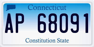 CT license plate AP68091
