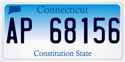 CT license plate AP68156