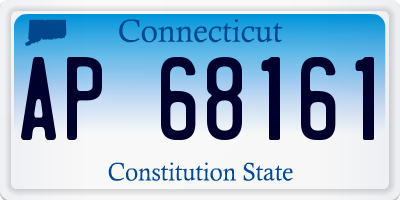 CT license plate AP68161