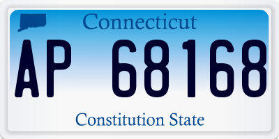 CT license plate AP68168