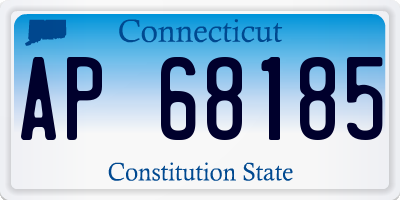 CT license plate AP68185