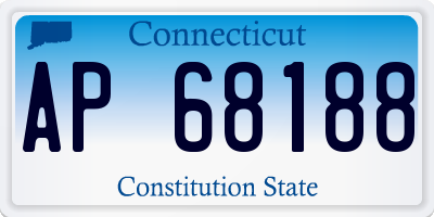 CT license plate AP68188