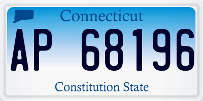 CT license plate AP68196