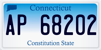 CT license plate AP68202