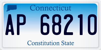 CT license plate AP68210