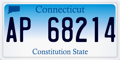 CT license plate AP68214