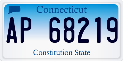CT license plate AP68219