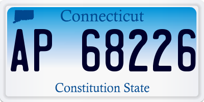CT license plate AP68226