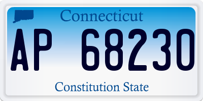 CT license plate AP68230