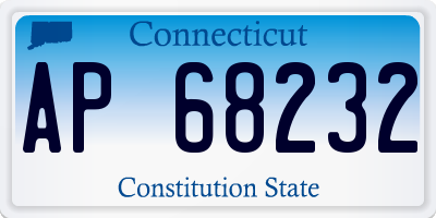 CT license plate AP68232