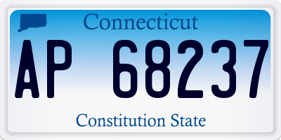 CT license plate AP68237