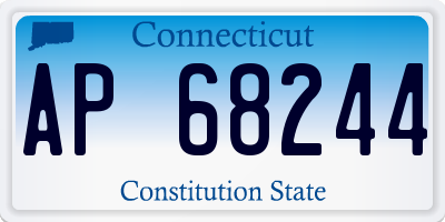 CT license plate AP68244