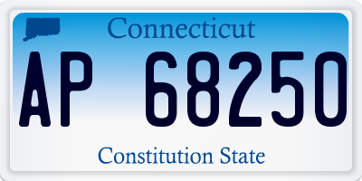 CT license plate AP68250