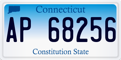 CT license plate AP68256