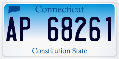 CT license plate AP68261