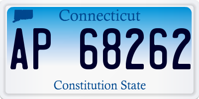 CT license plate AP68262