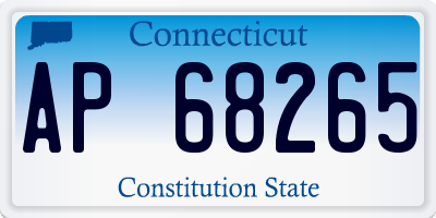 CT license plate AP68265