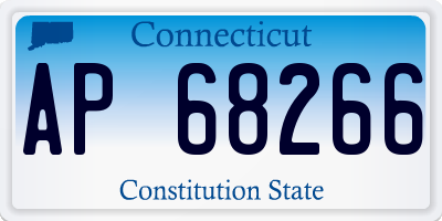 CT license plate AP68266