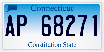 CT license plate AP68271