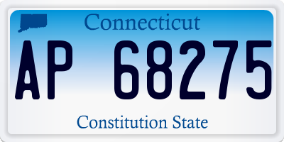 CT license plate AP68275