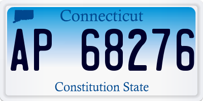 CT license plate AP68276