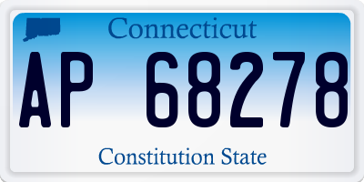 CT license plate AP68278