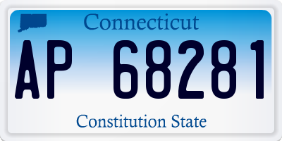 CT license plate AP68281