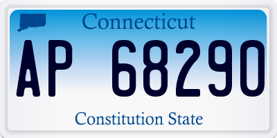 CT license plate AP68290