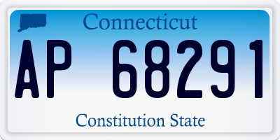 CT license plate AP68291