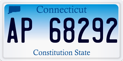 CT license plate AP68292