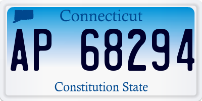 CT license plate AP68294