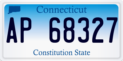 CT license plate AP68327
