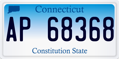 CT license plate AP68368