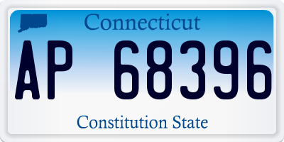 CT license plate AP68396
