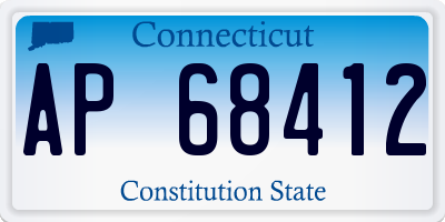 CT license plate AP68412