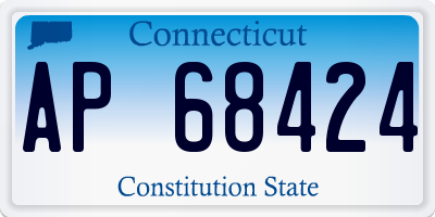 CT license plate AP68424