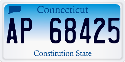CT license plate AP68425