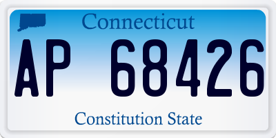 CT license plate AP68426