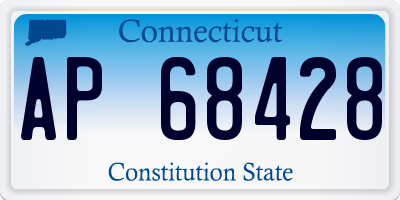 CT license plate AP68428
