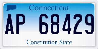 CT license plate AP68429