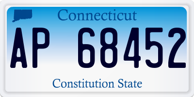 CT license plate AP68452