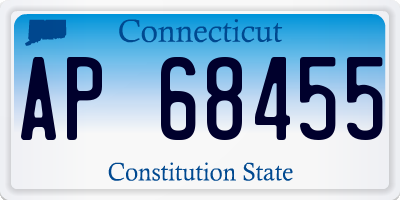 CT license plate AP68455